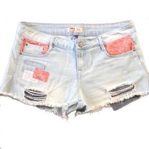 L.e.i Ashley Low Rise Exposed Denim Jeans